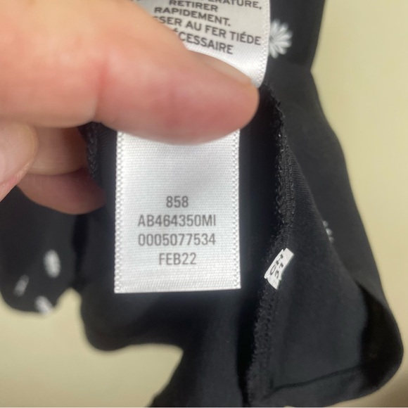 NWOT Abound Black Floral Skater Zip Fit & Flare Dress Sz XL - Picture 8 of 12